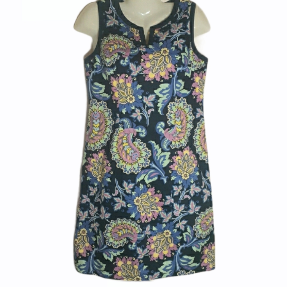 Talbots Floral Paisley Sheath Career Shift Dress